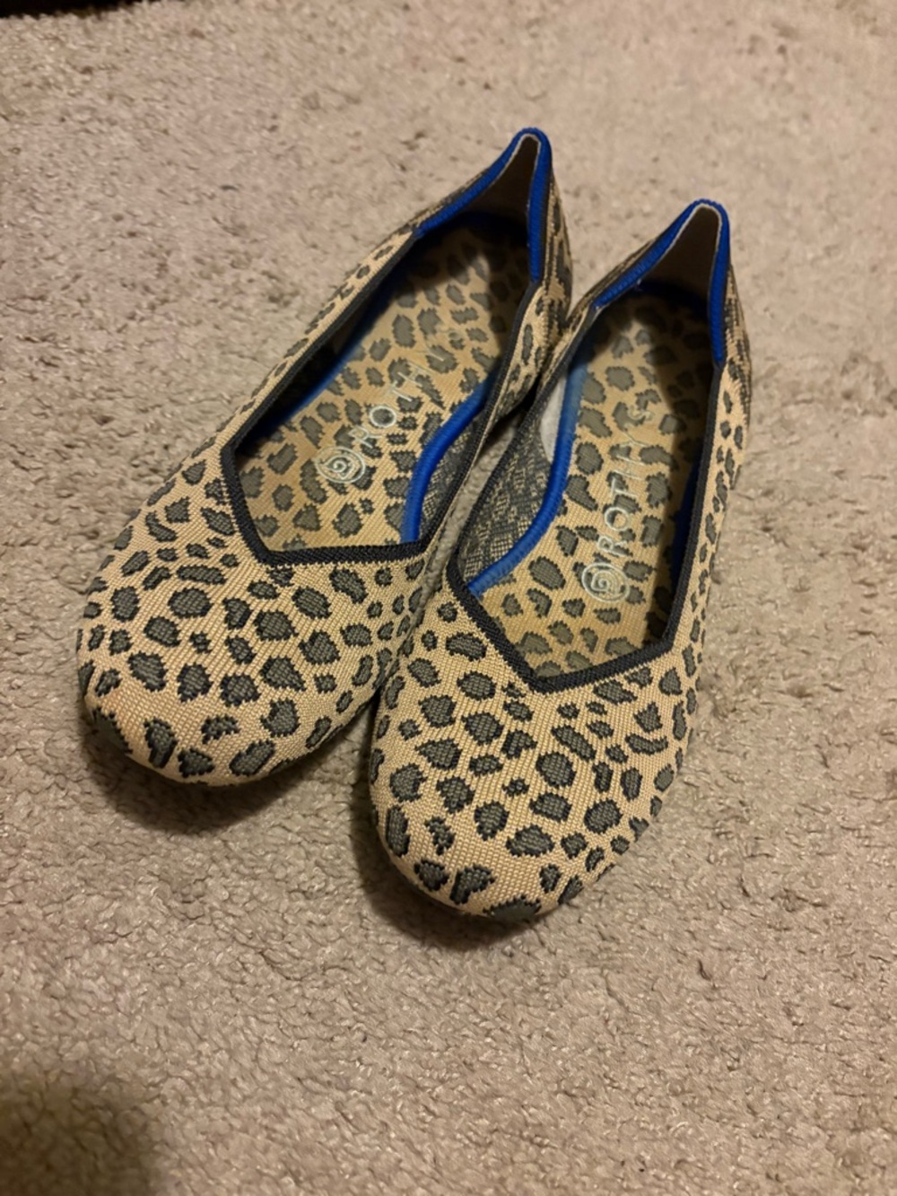 Rothys leopard flats
